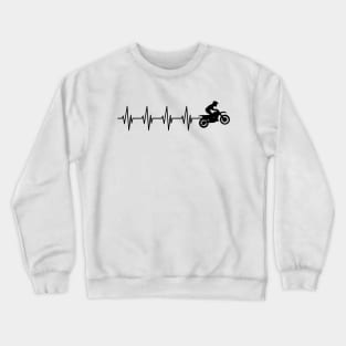 Motor Cross Heartbeat Crewneck Sweatshirt